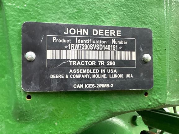 2025 John Deere 7R 290 Tractor
