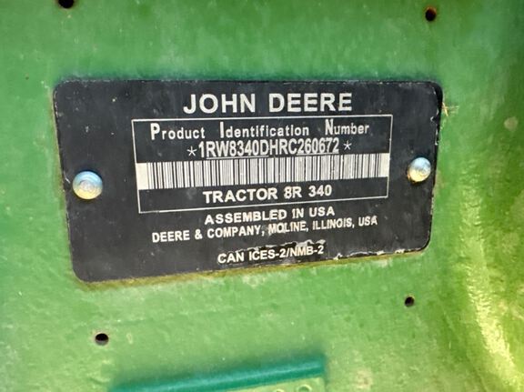 2025 John Deere 8R 340 Tractor