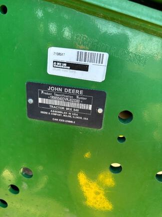 2024 John Deere 9RX 540 Tractor Rubber Track