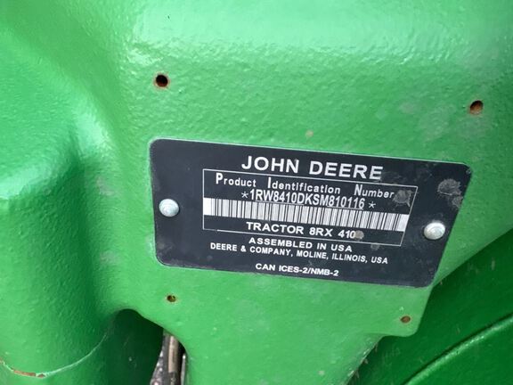2025 John Deere 8RX 410 Tractor Rubber Track