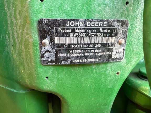 2022 John Deere 8R 340 Tractor
