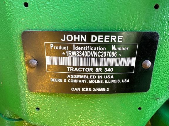 2022 John Deere 8R 340 Tractor