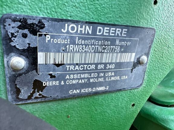 2022 John Deere 8R 340 Tractor
