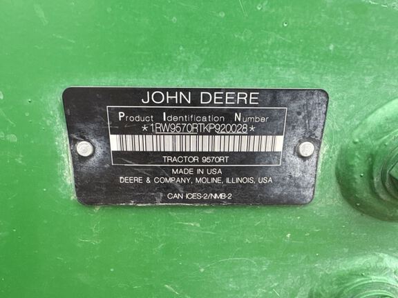 2020 John Deere 9570RT Tractor Rubber Track