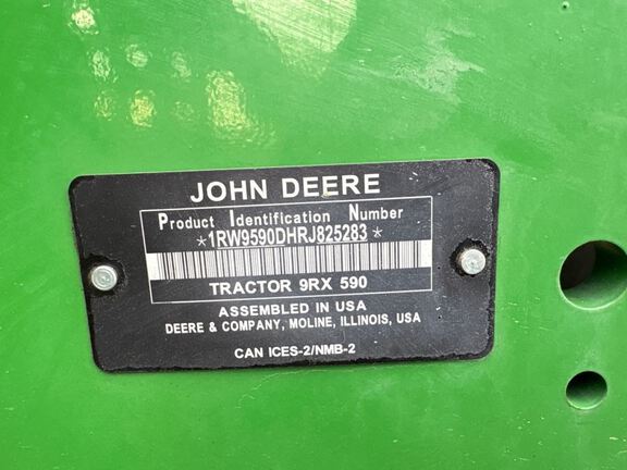 2024 John Deere 9RX 590 Tractor Rubber Track