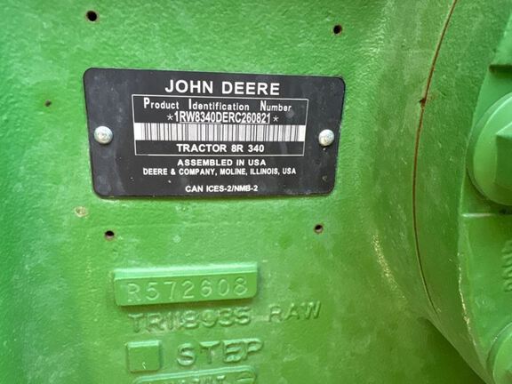 2025 John Deere 8R 340 Tractor