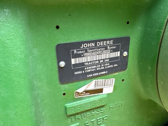 2025 John Deere 8R 340 Tractor