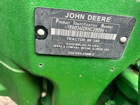 2022 John Deere 8R 340 Tractor