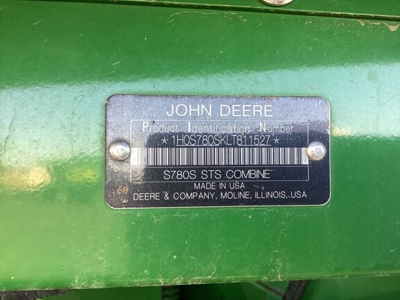 2020 John Deere S780 Combine