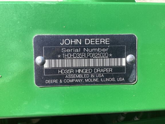 2023 John Deere HD35R Header Combine