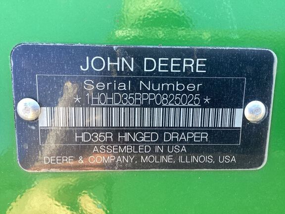 2023 John Deere HD35R Header Combine