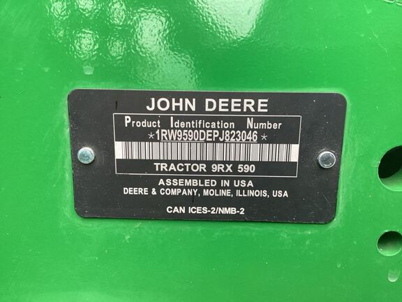 2023 John Deere 9RX 590 Tractor Rubber Track