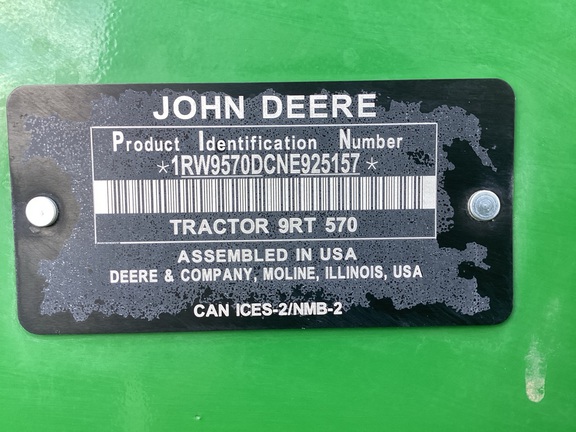 2022 John Deere 9RT 570 Tractor Rubber Track