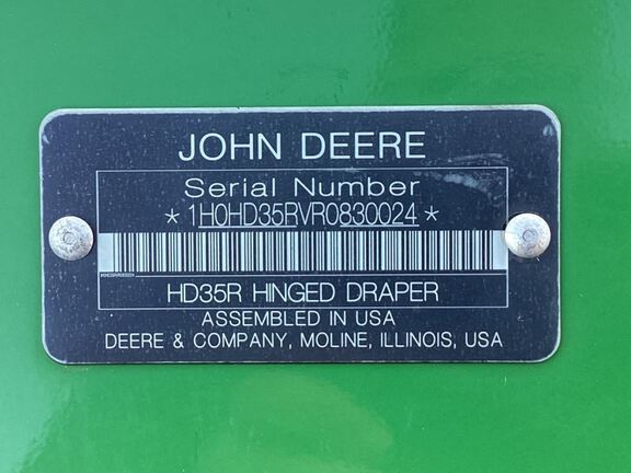 2024 John Deere HD35R Header Combine