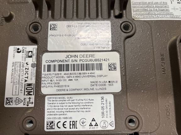 2019 John Deere 4640 DISPLAY Precision Ag