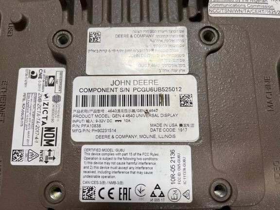 2019 John Deere 4640 DISPLAY Precision Ag