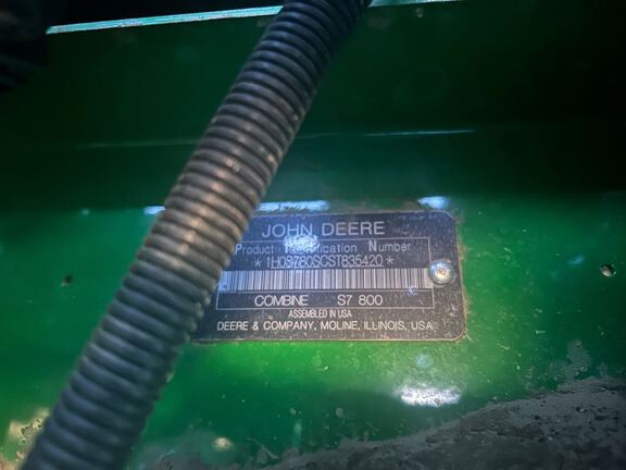 2025 John Deere S7 800 Combine