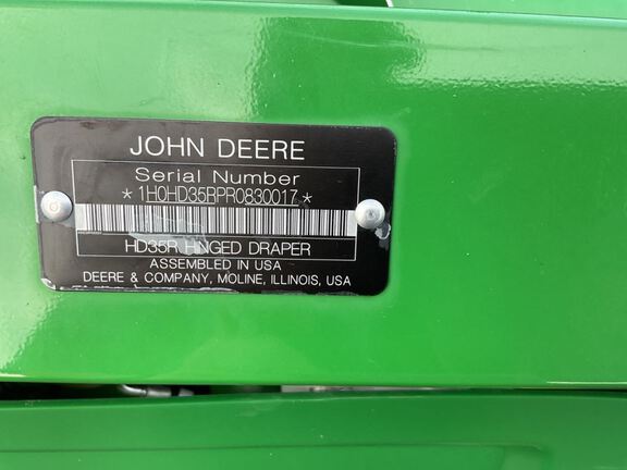 2024 John Deere HD35R Header Combine