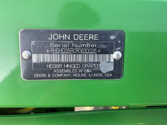 2024 John Deere HD35R Header Combine