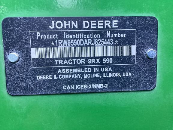 2024 John Deere 9RX 590 Tractor Rubber Track