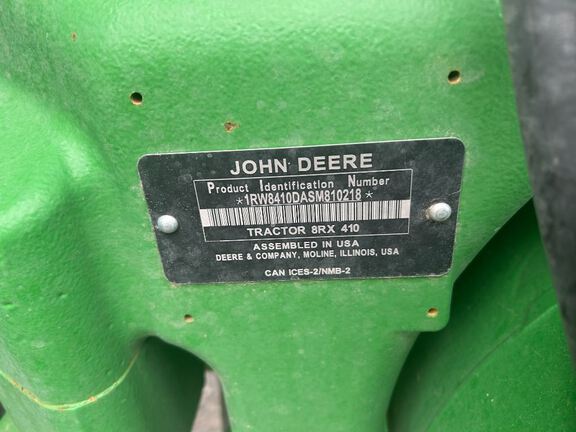2025 John Deere 8RX 410 Tractor Rubber Track