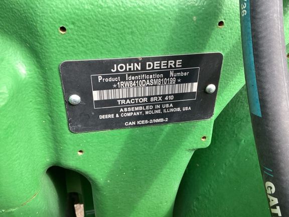 2025 John Deere 8RX 410 Tractor Rubber Track