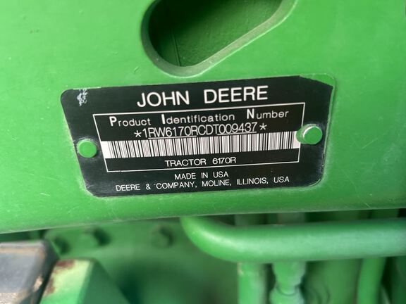 2013 John Deere 6170R Tractor