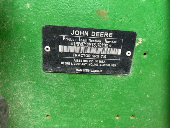 2025 John Deere 9RX 710 Tractor Rubber Track