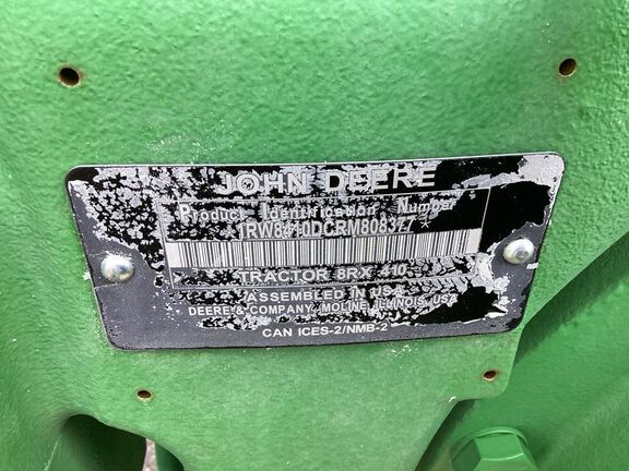 2024 John Deere 8RX 410 Tractor Rubber Track