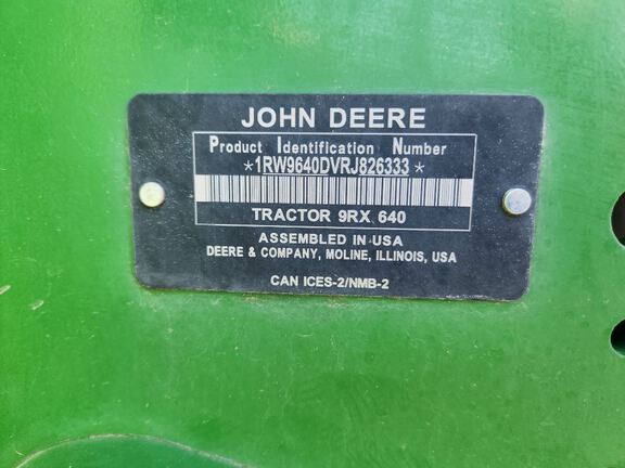 2024 John Deere 9RX 640 Tractor Rubber Track