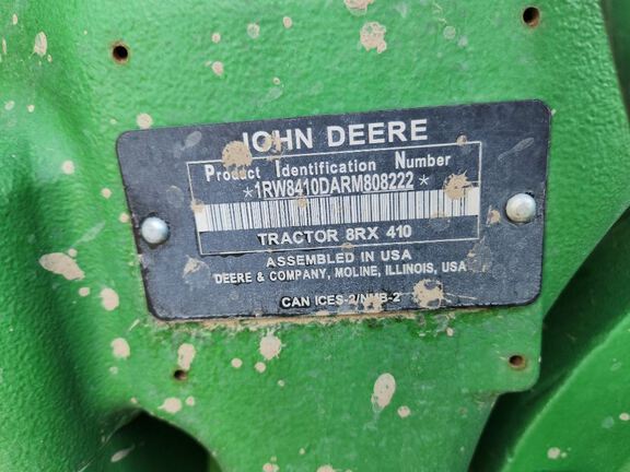 2024 John Deere 8RX 410 Tractor Rubber Track