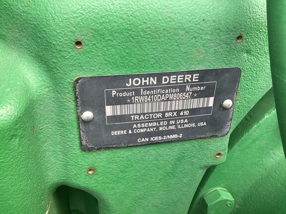 2023 John Deere 8RX 410 Tractor Rubber Track
