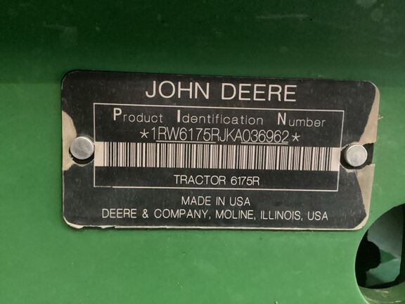 2019 John Deere 6175R Tractor