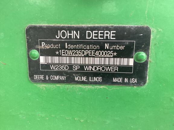 2014 John Deere W235 Windrower