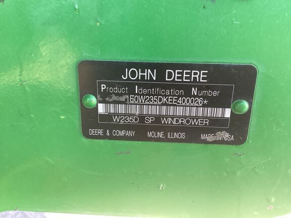 2014 John Deere W235 Windrower