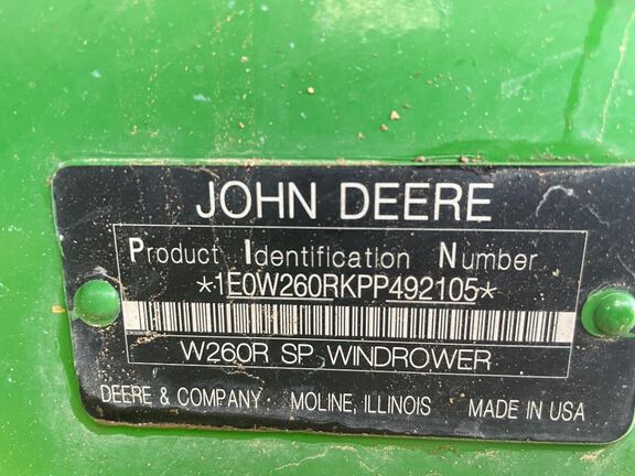 2023 John Deere W260R Windrower