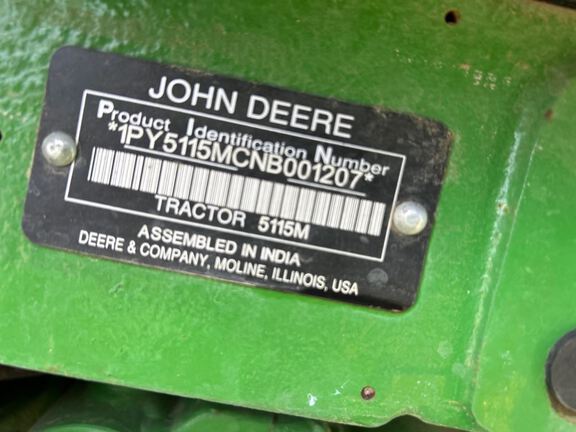 2022 John Deere 5115M Tractor