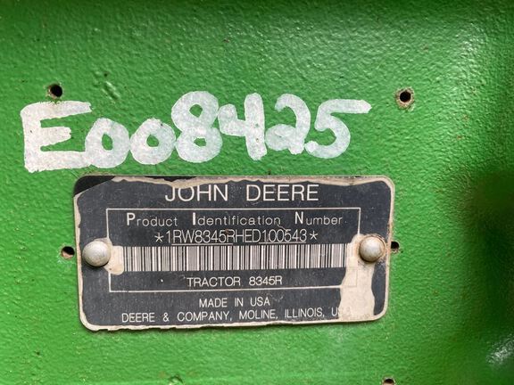 2015 John Deere 8345R Tractor