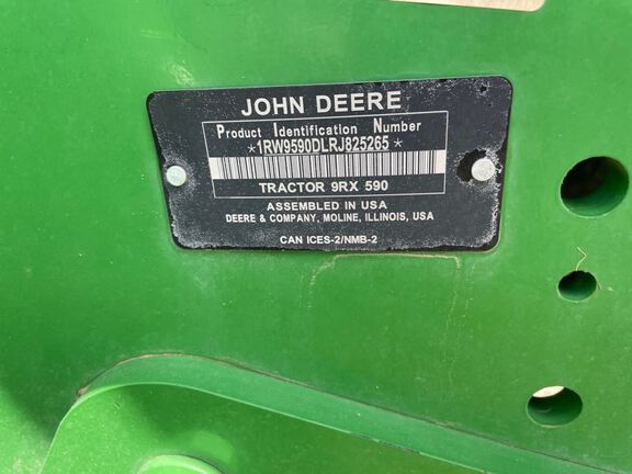 2024 John Deere 9RX 590 Tractor Rubber Track