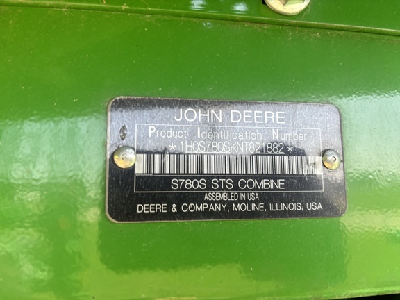 2022 John Deere S780 Combine