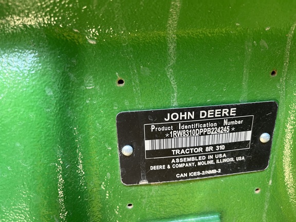 2023 John Deere 8R 310 Tractor