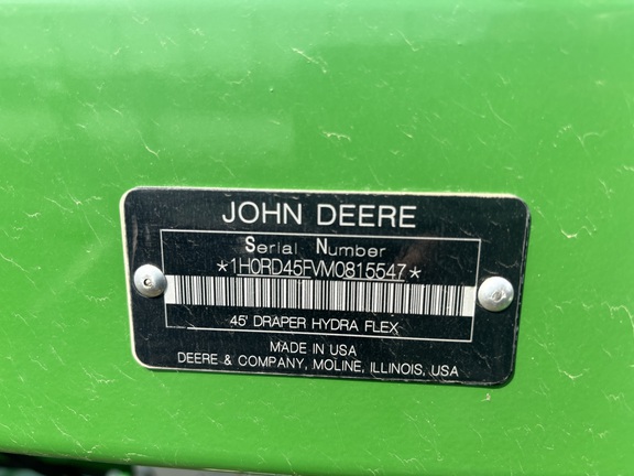 2021 John Deere RD45F Header Combine