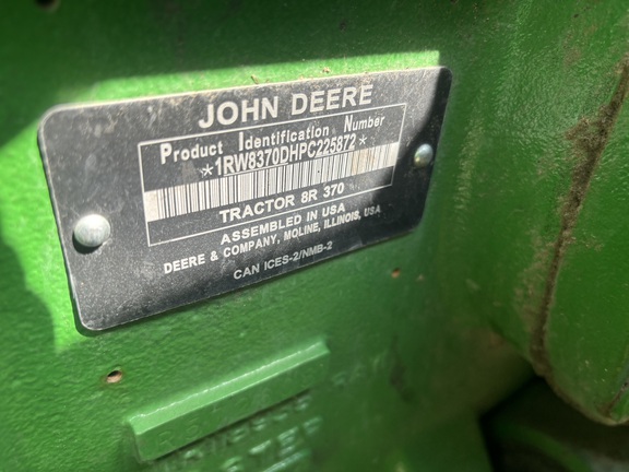 2023 John Deere 8R 370 Tractor