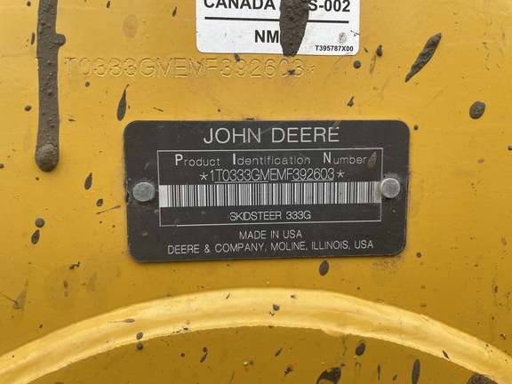 2021 John Deere 333G Compact Track Loader