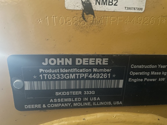 2023 John Deere 333G Compact Track Loader