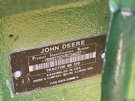 2024 John Deere 8R 370 Tractor