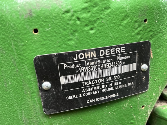 2024 John Deere 8R 310 Tractor