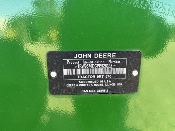 2023 John Deere 9RT 570 Tractor Rubber Track