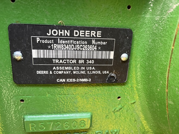 2025 John Deere 8R 340 Tractor