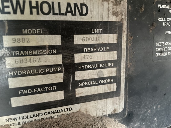 1996 New Holland 9882 Tractor 4WD